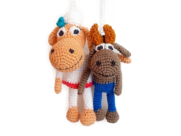 Edda and Erik Sheep, amigurumi crochet, crochet sheep