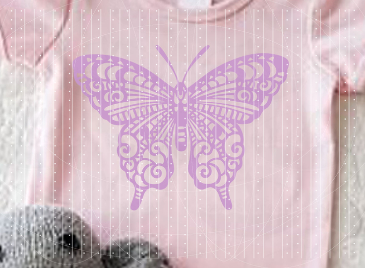 Schmetterling Muster Plotterdatei SVG DXF FCM