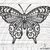 Schmetterling Muster Plotterdatei SVG DXF