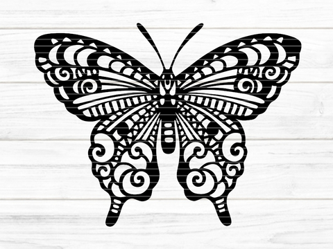 Schmetterling Muster Plotterdatei SVG DXF FCM