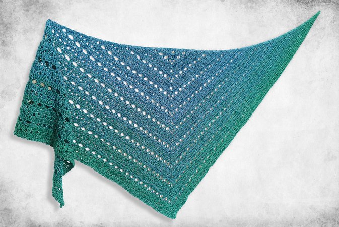 Crochet pattern shawl // triangular shawl //scarf Fixe Nixe