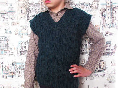 Knitted vest pattern