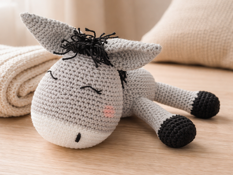 Häkelanleitung Esel, Amigurumi Esel häkeln, Esel häkeln, Kuscheltier Esel