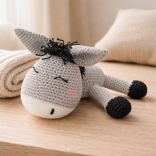 Häkelanleitung Esel, Amigurumi Esel häkeln, Esel häkeln, Kuscheltier Esel