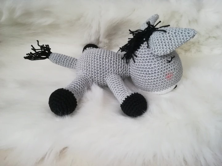 Häkelanleitung Esel, Amigurumi Esel häkeln, Esel häkeln, Kuscheltier Esel