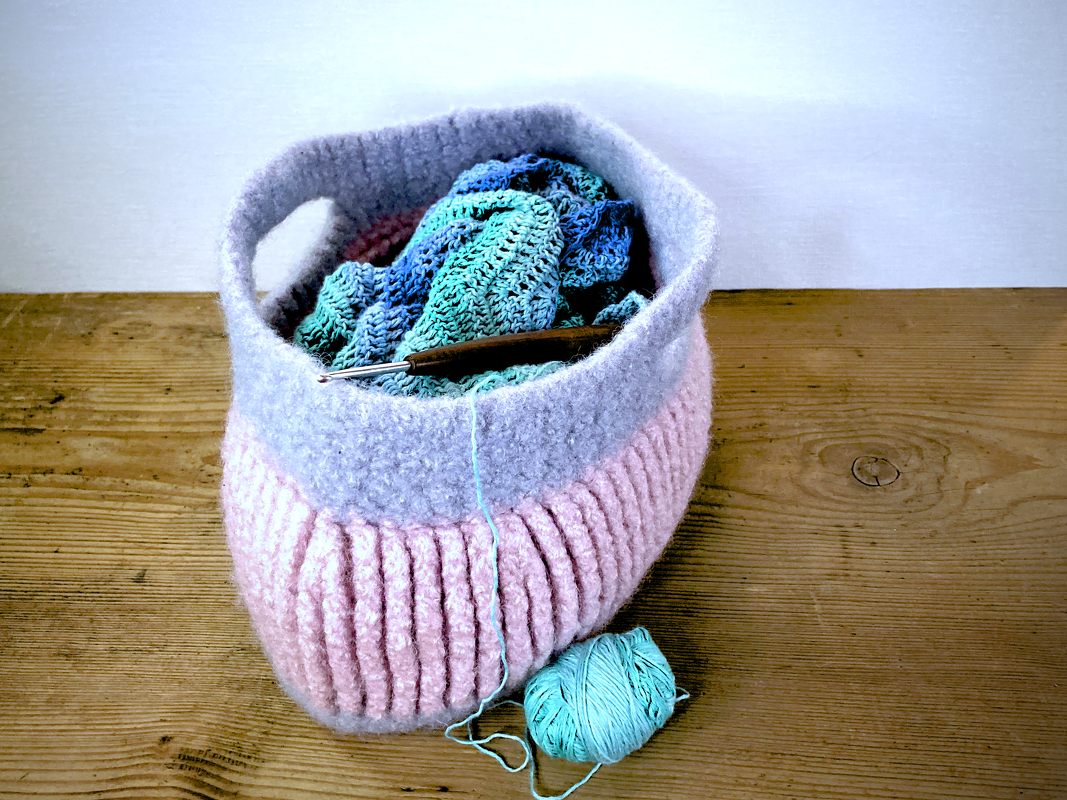 Filzkörbchen Cassie, Häkelanleitung - Bild 11