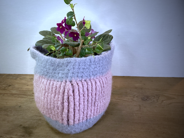 Filzkörbchen Cassie, Häkelanleitung