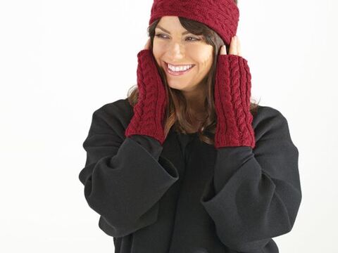 Strickanleitung Stirnband mit Armstulpen "Ideal" 760049