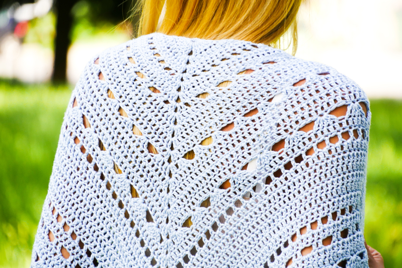 Häkelanleitung - Dreieckstuch Tivola