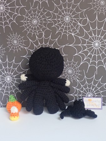 Felton in Spider Costume- Crochet Amigurumi Pattern PDF- English