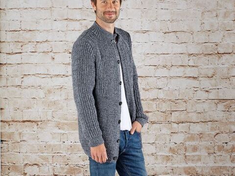 Strickanleitung Herrenjacke "Corina" 760044