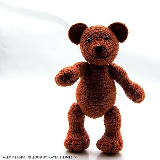 Alex Alaska PDF Häkelanleitung amigurumi bär teddy von Katja Heinlein häkeln Anleitung Häkelbär Teddybär bärchen ebook häkelmuster digital