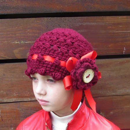 Hat crochet pattern warm cap