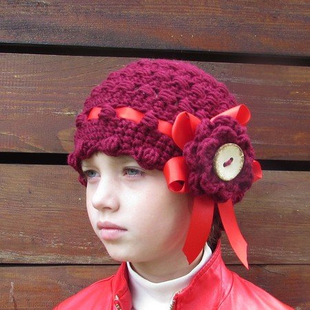 Hat crochet pattern warm cap