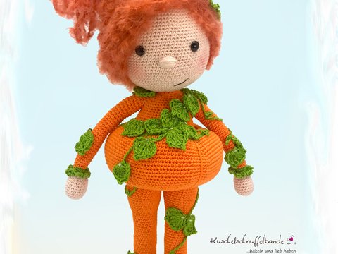 Häkelanleitung Kuschelschnuffelbande Puppe Pumpkin