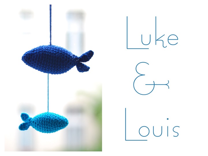 Häkelanleitung - Mobile Fische