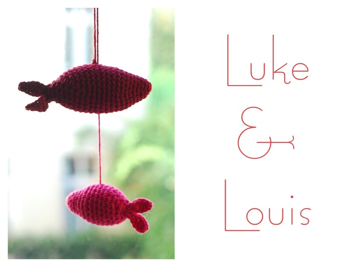 Häkelanleitung - Mobile Fische