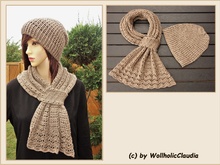 Häkelanleitung Set Schal + Mütze "Herbstzeit"
