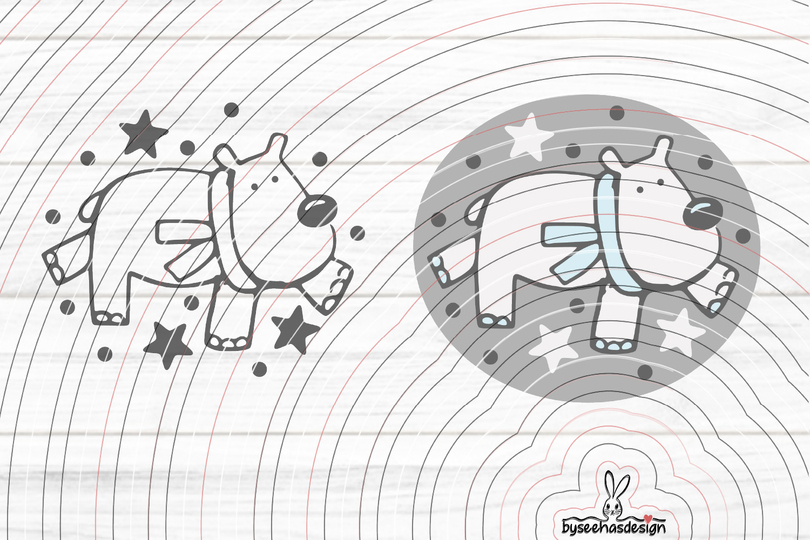 Eisbär Plotterdatei SVG DXF