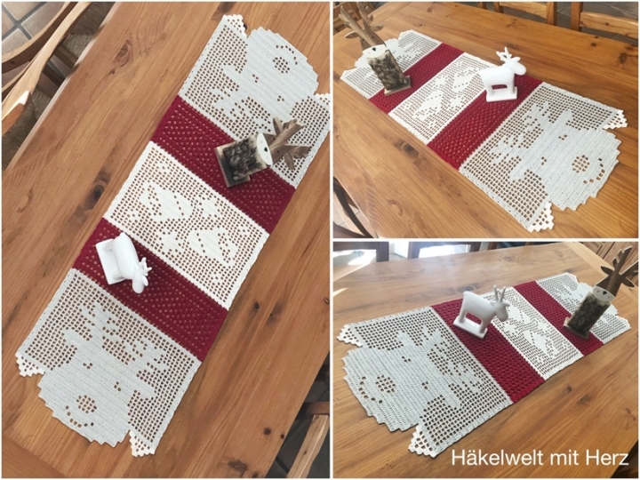 Häkeln / Tischläufer "Rudi"