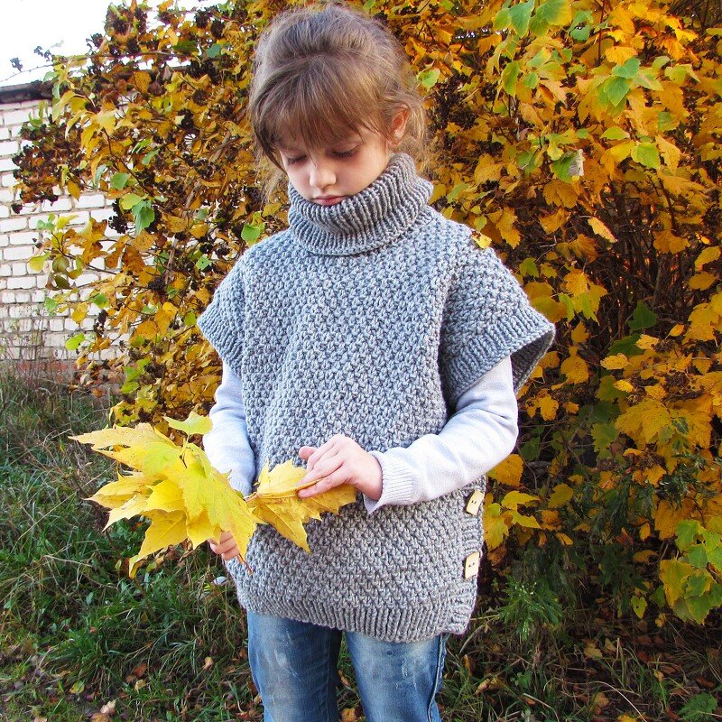 Knitted poncho pattern - Image 4