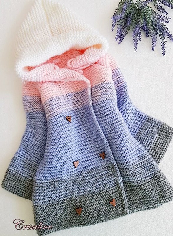 Strickanleitung Cardigan ++ Lola ++ RVO, für alle Größen + Tabelle - Bild 3