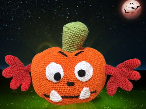 Häkelanleitung Halloween Kürbis