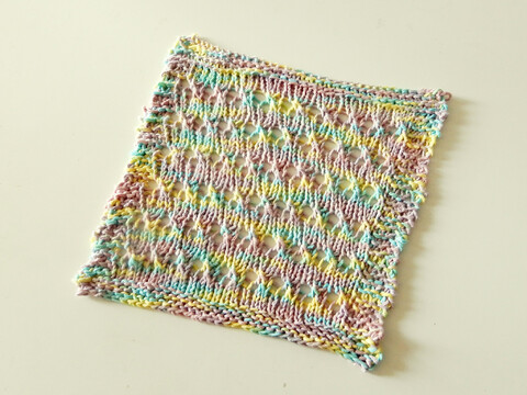 Washcloth or dishcloth knitting pattern "Foam Bath Cloth"
