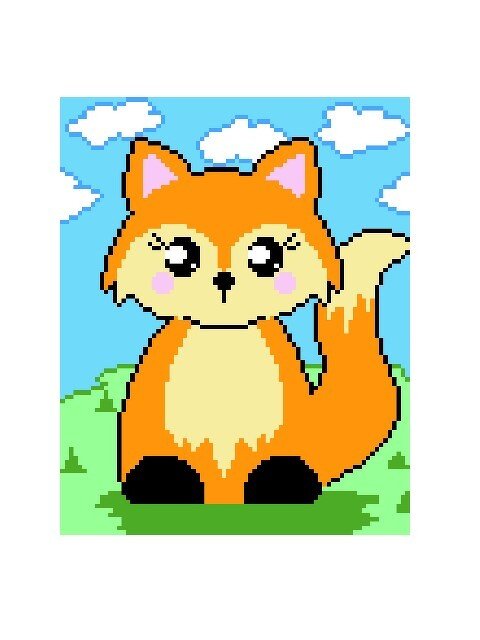 Häkelmuster * Fuchs - FOX * Grafik für Fm Decke