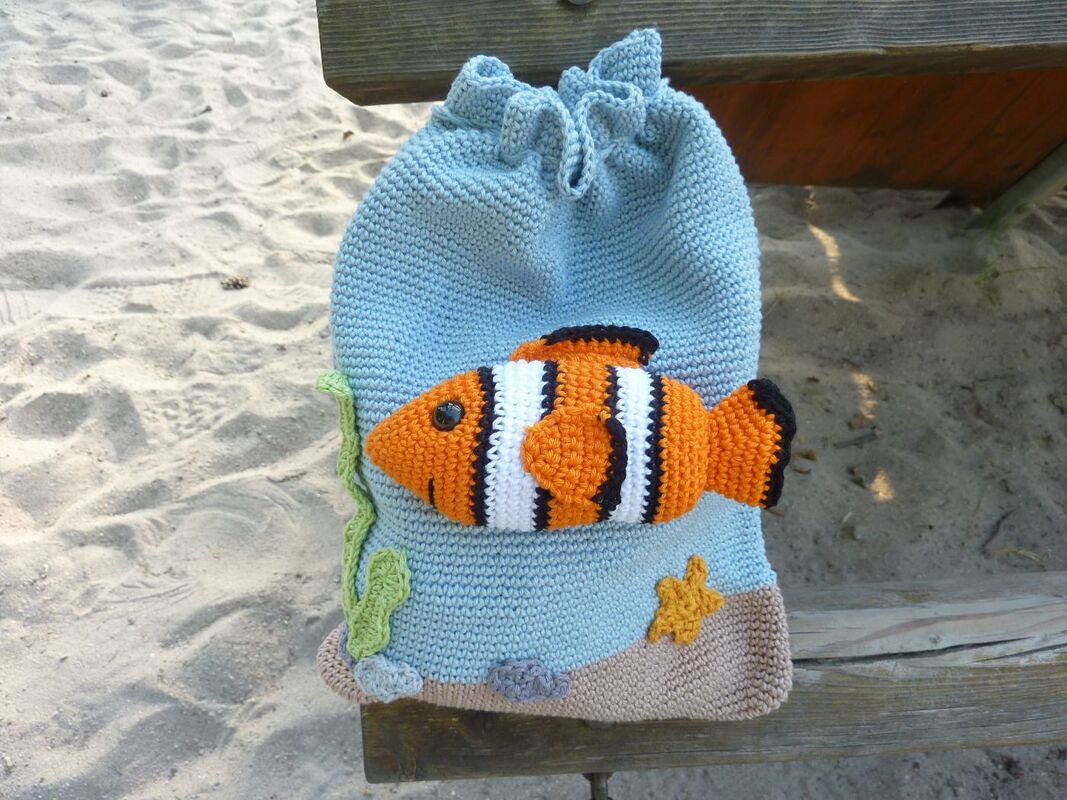 Häkelanleitung - Kinderbeutel "Unter Wasser" - Bild 2