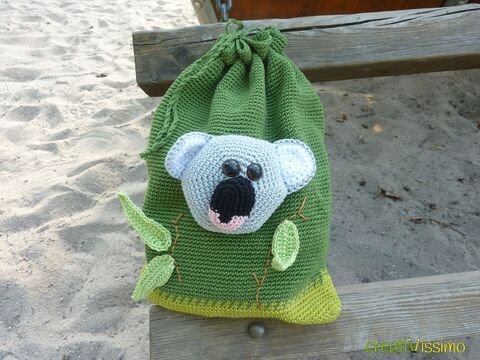 Häkelanleitung - Kinderbeutel "Koala"
