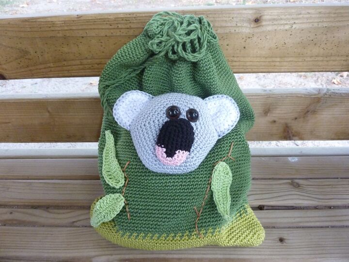 Häkelanleitung - Kinderbeutel "Koala"