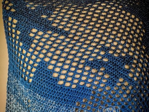 Gehäkelter Loop "Sky with stars"