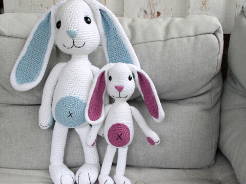 Bunnies Henry and Henriette crochet pattern