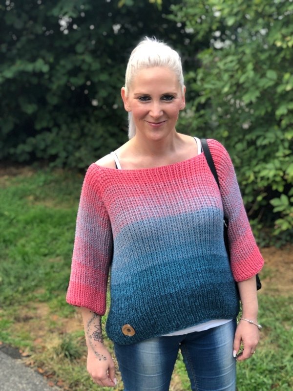 Häkelanleitung Pulli "Blue Pearl" - OVERSIZE - Bild 5