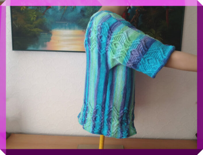 Strickanleitung Kimono - Pulli " Karibik "