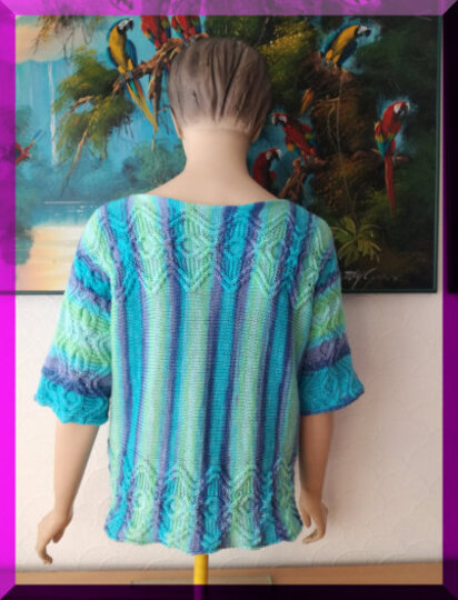 Strickanleitung Kimono - Pulli " Karibik "