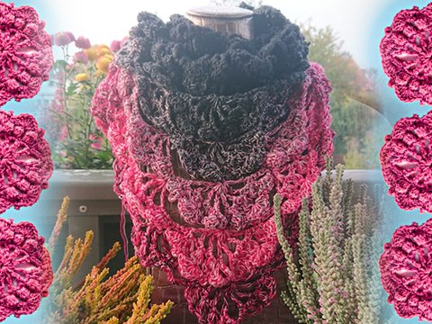 NEU: bezauberndes Dreieckstuchmuster "Jugendstil"