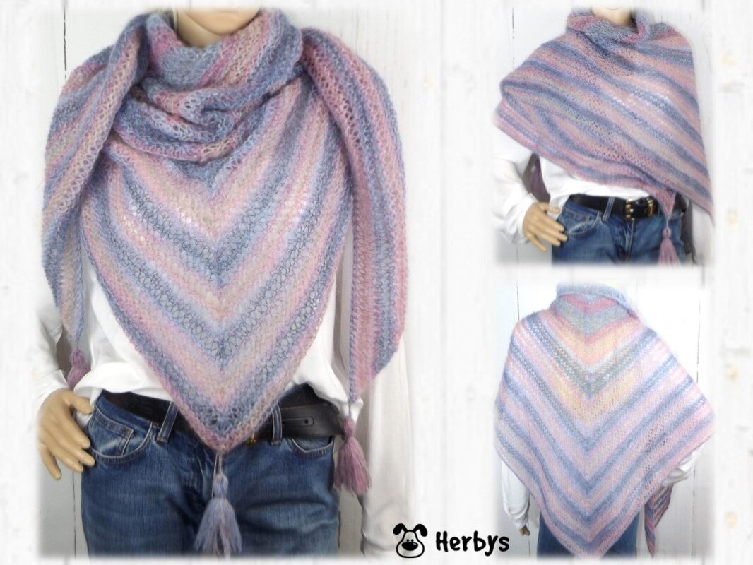 Strickanleitung Dreieckstuch "Wendy"