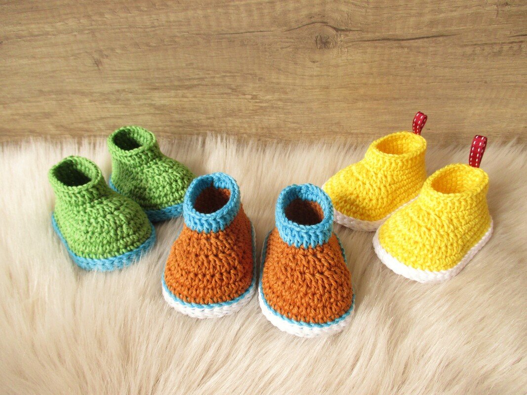 Easy Baby-Booties - Häkelanleitung - 10 cm - Bild 2