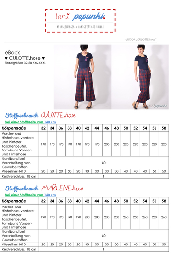 EBOOK # 124 CULOTTE.HOSE • GR. 32-58