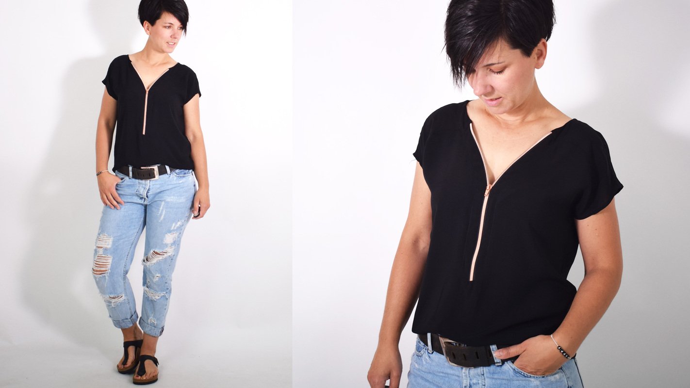 EBOOK #131 ZIPPER.BLUSE • GR. 32-58