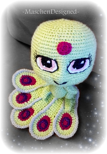 Anleitung Kwamigurumi "Pfau"