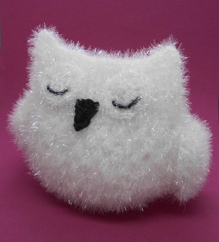 Sleeping owl sponge - for bathing and washing dishes - Image 2