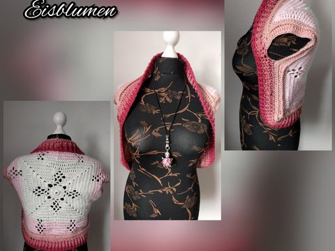 Eisblumen Seelenwärmer- Weste- beides ist möglich Für Klein und Groß