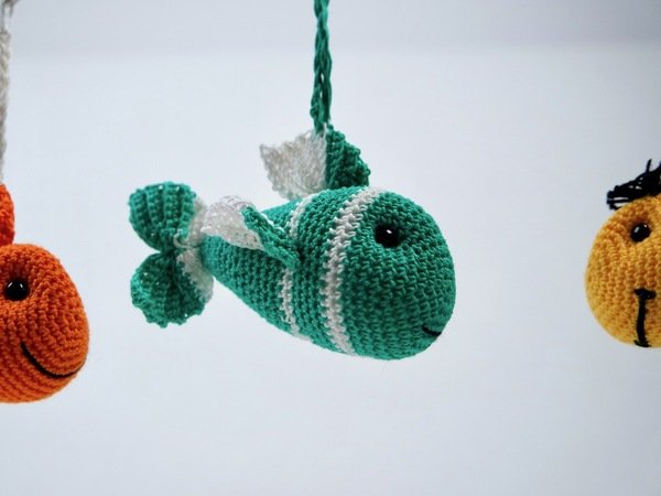 Crochet Pattern Key Ring/Bag Pendant Fish
