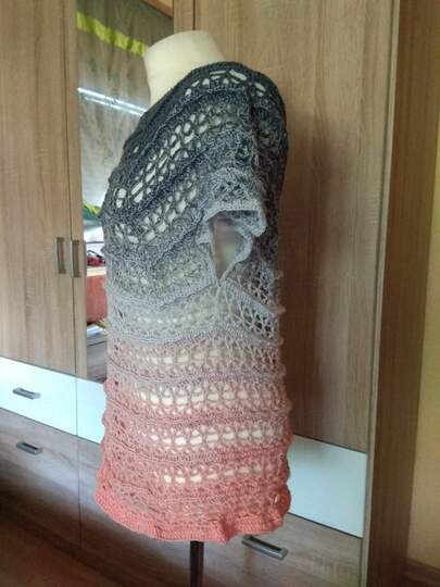 Tunika Leandra häkeln Häkeltunika T-Shirt Häkelshirt Oberteil