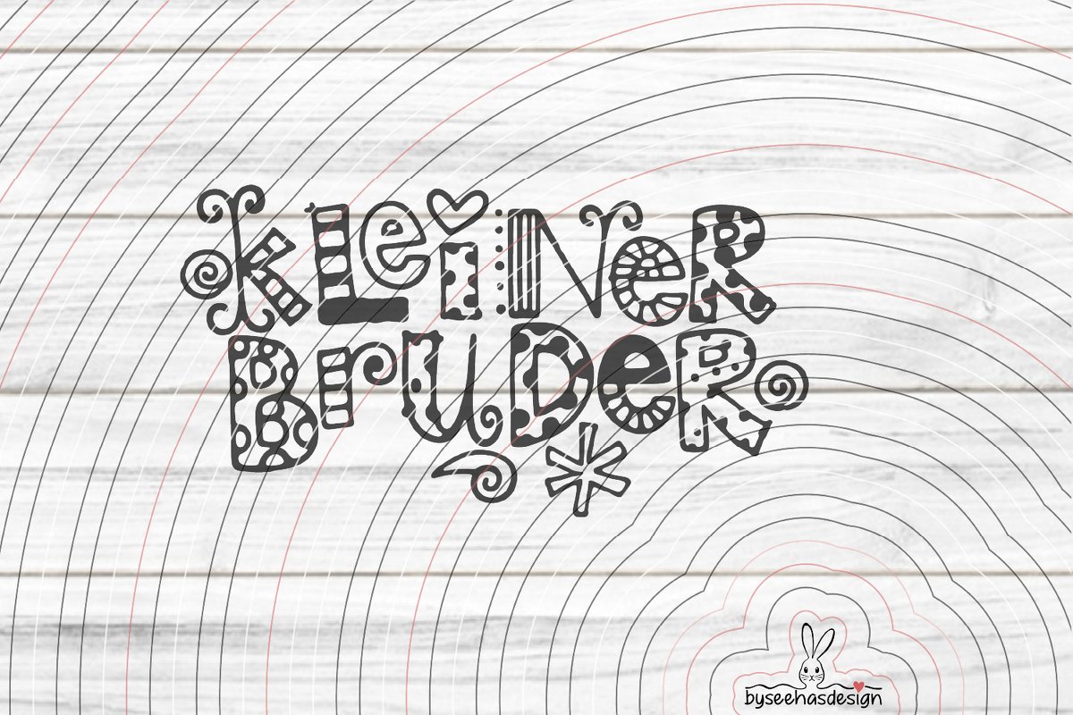 Kleiner Bruder Plotterdatei SVG DXF - Bild 2
