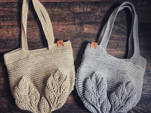 Blätter-Tasche Häkelanleitung