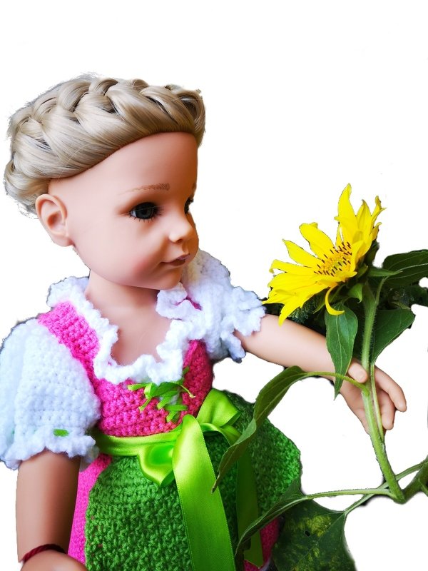 Dirndl Resi, Häkelanleitung für Puppenkleidung, Größe 30 cm, 38 cm, 43 cm, 48 cm, Oktoberfest - Bild 2